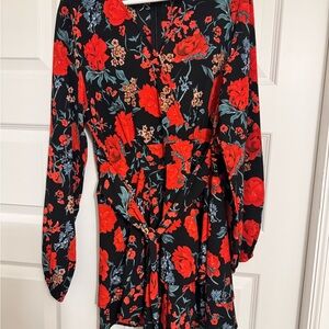 Floral Long Sleeve Romper